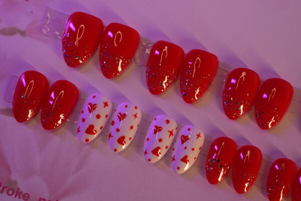 Shiny 02- Red - Medium Almond Shape