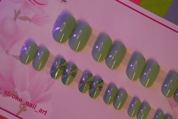 Shiny Teal -Medium Round Shape - Image 7